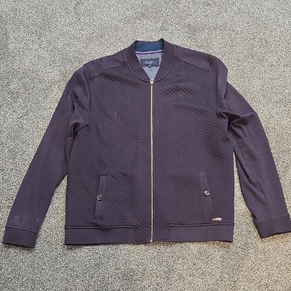 Ted Baker Mens Full Zip Jacket Sz 3/M - Picture 1 of 11